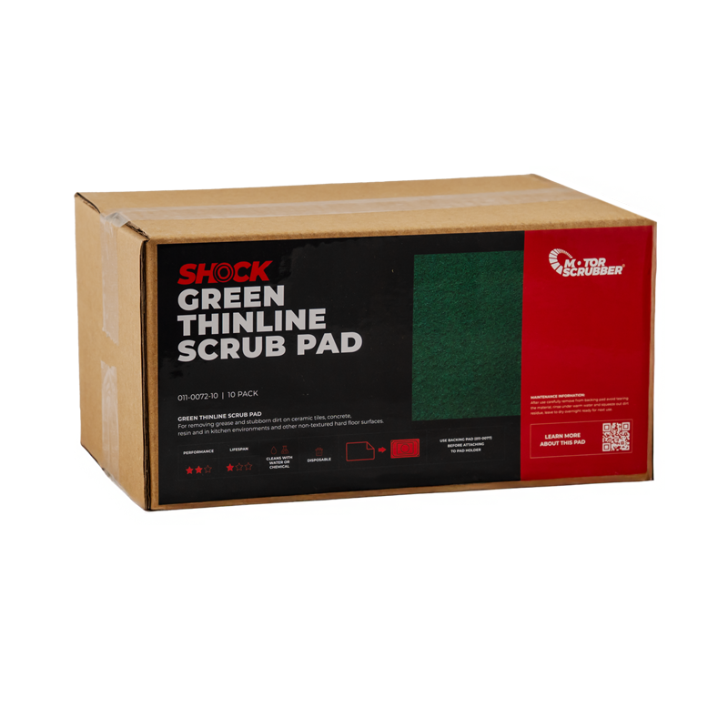 Green Thinline Scrubbing Pad (Pack of 10)